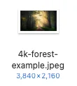 4K Image Size