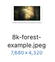 8K Image Size