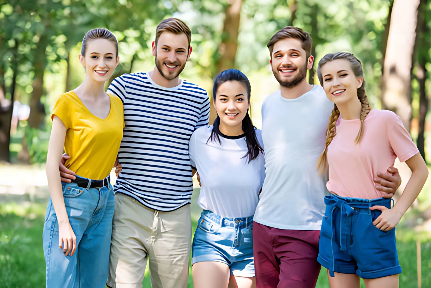 AI restored high resolution group photo with recovered details using Real-ESRGAN